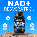 ⚡ NAD + RESVERATROL™ – ENERGÍA QUE SE SIENTE, JUVENTUD QUE SE NOTA ✨ (60 caps)